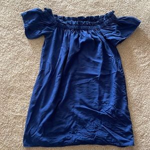 French Connection blue baby doll dress